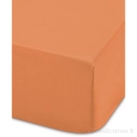 Abecé Ihome Lisa Drap Plat Lit 160 160 x 190 cm Orange