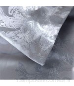 Lot de 2 taies d\'oreiller taie d\'oreiller en Satin Jacquard Microfibre Ultra-Douce 50 x 70 cm Gray