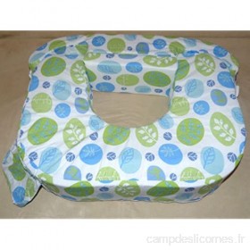 BabyWild Coussin d'allaitement américain motif feuilles couleur vert/bleu