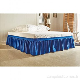 Envelopper une jupe de lit facile trois côtés de tissu enveloppent autour de la poussière élastique coupe élastique Color : M Taille : K:198 * 203cm*40h78 * 80inch