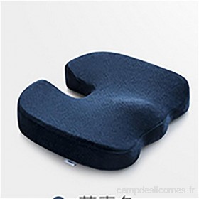 LL-Nouveau coussin de mousse à mémoire - Conception de contour avancée conçue pour réduire la douleur coccyx sciatique et coccyx ainsi qu'une meilleure posture  navy blue foundation