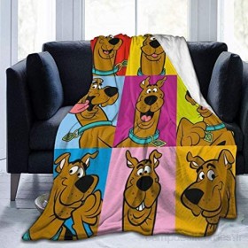 maichengxuan Scooby-Doo Couverture ultra douce en micro polaire pour canapé/salon/hiver chaud en peluche pour adultes ou enfants