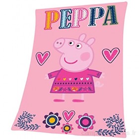 Peppa Pig - Peppa Pig Couverture en Molleton 150 x 100 cm.