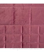 Eurofirany Couvre-lit en Velours matelassé de qualité supérieure Polyester Rose foncé 220X240 cm