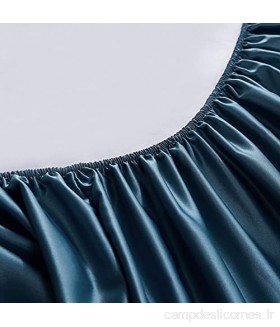 CYQ Draps-Housses imperméables d\'une Seule pièce Couvre-lit en Tissu sergé Tencel antidérapant Couvre-lit Drap de lit Couleur: Bleu Taille: 135x200cm