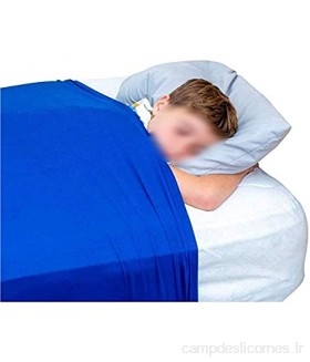 ZWDM Feuille de lit sensorielle pour Les Enfants Compression Alternative aux couvertures pondérées Sac Respirant pour garçons Filles Size : 160x147cm