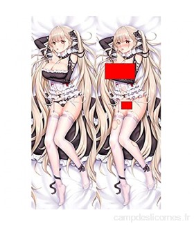 ZZYYII Azur Lane: Formidable Taie d'oreiller Anime/Taie d'oreiller corporelle Anime Belle Fille Double Face Peau Peau de pêche/Taie d'oreiller 2way Coussin Coussin Cadeau pour Les Fans d'anime