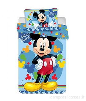 Disney Mickey Mouse Parure de lit pour bébé 135 x 100 cm