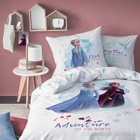 La Reine des Neiges Parure de lit Disney 2 - Housse de Couette + taie d'oreiller