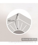 Protège Matelas Absorbant Antonin Blanc 180x210 Grand Bonnet 40cm