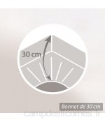 Protège Matelas Absorbant Antonin Blanc 80x200 Grand Bonnet 30cm