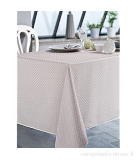 CALITEX Nappe Rectangulaire Polyester Beige 150x200 cm