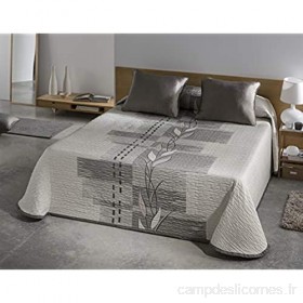Le Tintorer Couvre-lit d'été Zen argenté pour lit de 180 cm