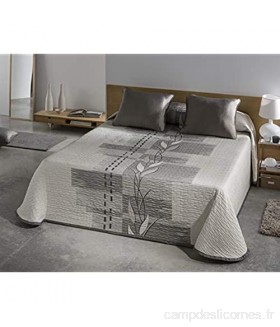 Le Tintorer Couvre-lit d'été Zen argenté pour lit de 180 cm