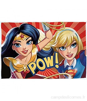 DC Superhero Girls \'Super\' Couverture Polaire – Grand Motif imprimé