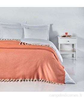 ElfRoutes Jeté de canapé et de lit – Très grand couvre-lit 200 x 240 cm – 100 % coton pour canapé – Jeté pour lit double – Jeté de canapé 3 places – Jeté pour canapé – parent