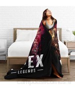 Engshi Couvertures et Plaids Apex-Legend Super Soft Micro Fleece Printed Blanket Throw Fuzzy Lightweight Plush Bed Couch Living Room