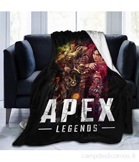 Engshi Couvertures et Plaids Apex-Legend Super Soft Micro Fleece Printed Blanket Throw Fuzzy Lightweight Plush Bed Couch Living Room