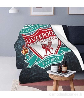 Liverpool Football Club Couverture ultra douce en micro-polaire pour lit canapé camping toutes saisons
