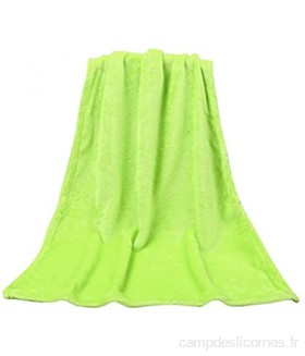 Momola 50X70CM Mode Solide Super Soft micropeluche Jeter Enfants Couverture Chaude Corail Plaid couvertures Flanelle Vert